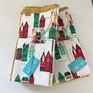 SET of 8 Holiday Napkins by Coton Colors